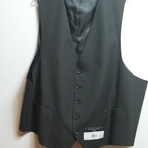 Men's Shaquille O'Neal Big & Tall Suit Vest - Black - 2XL - NWT